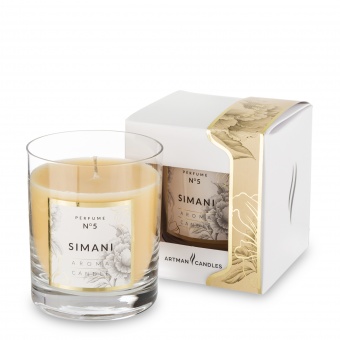 Pl simani A classic candle in glass