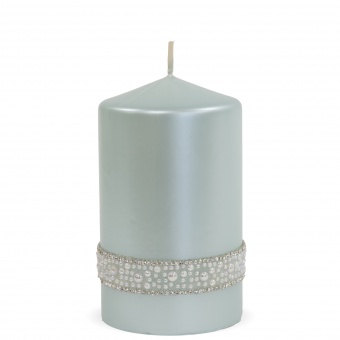 Pl mint Candle crystal opal cylinder Medium fi8