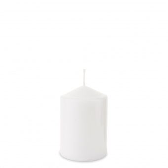 Pl Pillar candle 100/70 090 white bispol