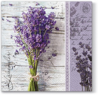 Pl nap serviettes tat lavender bouquet