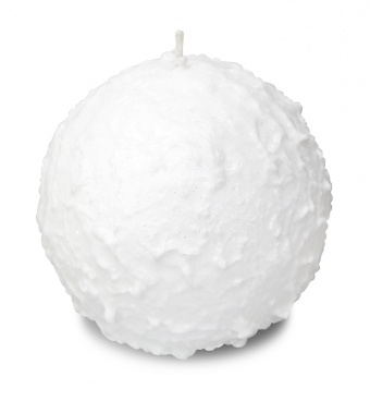 Pl white Candle Snowball sphere