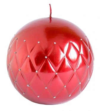 Pl red Candle florence sphere