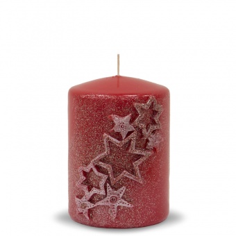 Pl red. Candle star dust. Small cylinder