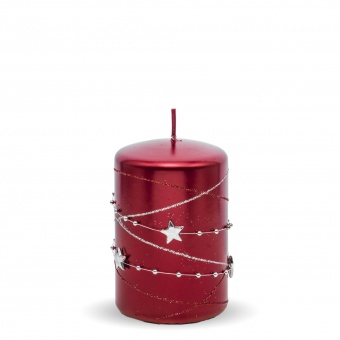 Pl red. Candle garland. Small cylinder