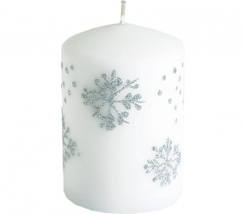 Pl white Candle flake Snow roller small