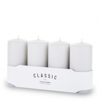 Pl gray candle k classic mat 4-pack large