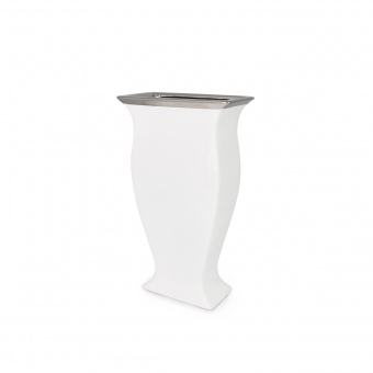 Pl vase quarter. white Medium