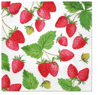 Pl napkins fresh strawberry