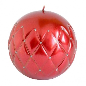 Pl red Candle florence sphere