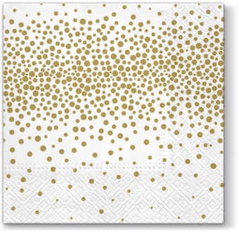 Pl napkins confetti (gold)