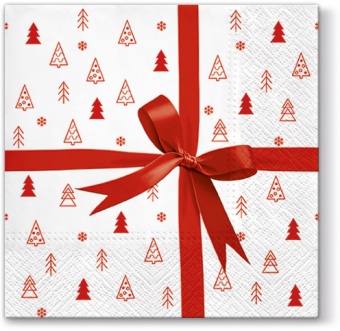 Pl napkins gift (red)