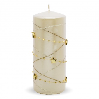 Pl white. Candle garland, the cylinder is big