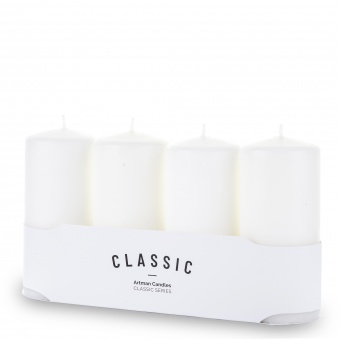 Pl white Candle k classic mat 4-pack large