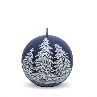 Pl grenade Winter candle trees ball 10