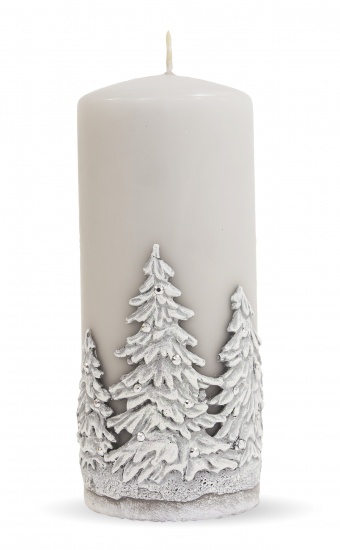 Pl gray Winter candle trees roller big