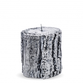 Pl Birch Candle Stump Christmas small roller