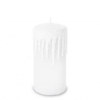 Pl Candle icicles roller Medium white