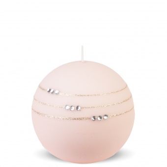 Pl powder pink Candle necklace mat ball 10