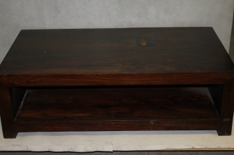 Bench with shelf