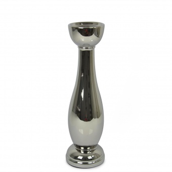 Pl Silver candle holder very large