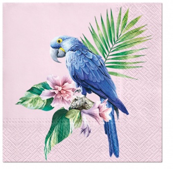 Pl napkins exptic parrot