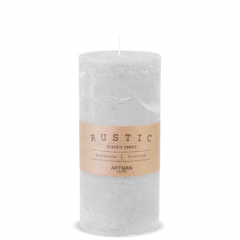 Pl gray candle rustic big roller