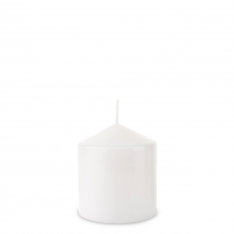 Pl Pillar candle 90/80 090 white bispol