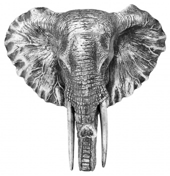 Elephant hanging ornament