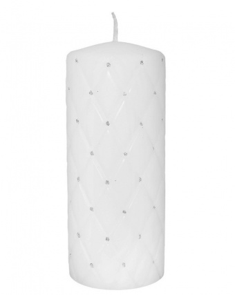 Pl white Candle florence mat cylinder big
