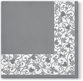 Pl napkins chic frame gray