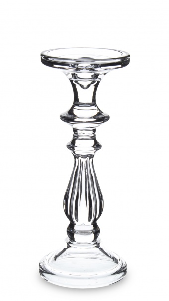 Pl 2 in 1 tall glass candlestick