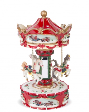 Carousel with music box