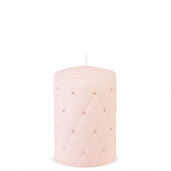 Pl powdered pink candle florence mat small cylinder
