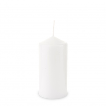 Pl Pillar candle 120/60 white 090 bispol