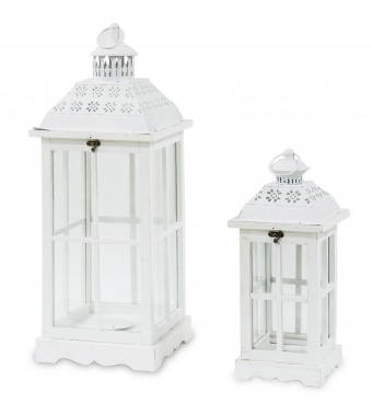 Wooden lantern set