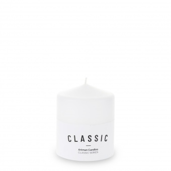 Pl white Candle k classic mat small cylinder fi8