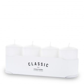 Pl white Candle k classic mat 4-pack small