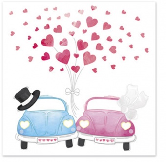 Pl napkins cars in love