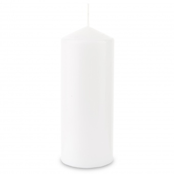 Pl Pillar candle 120/70 090 white bispol