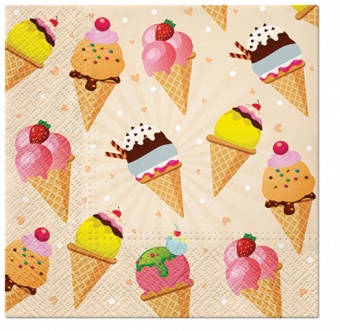 En ice cream napkins