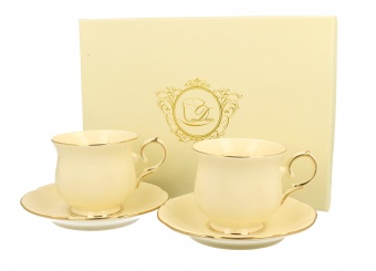 Pl set of 2 cups with a saucer clark