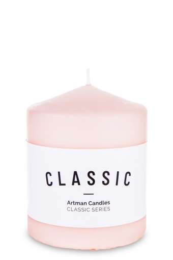 Pl rose Candle k classic mat small cylinder fi8