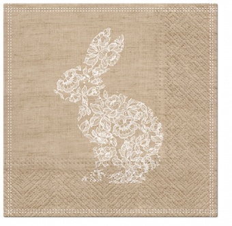 Pl do lace brown bunny