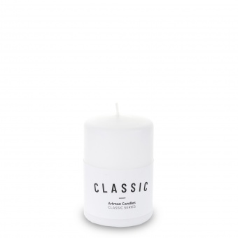 Pl white Candle k classic mat small cylinder fi7
