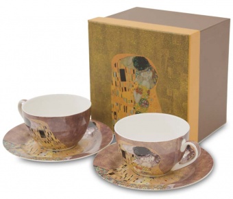 Box of 2 cups with saucers