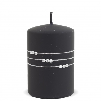 Pl black candle necklace mat cylinder small