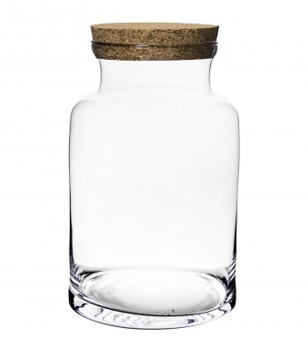 Pl container jar + cork
