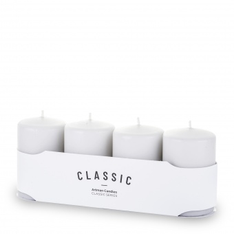 Pl gray candle k classic mat 4-pack small