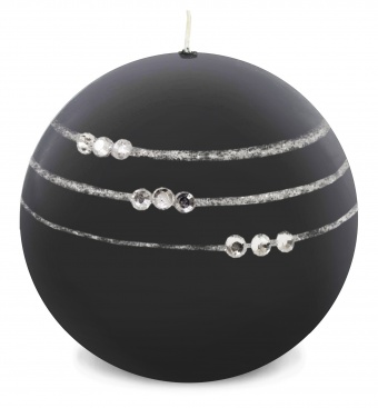 Pl black candle necklace mat ball 10