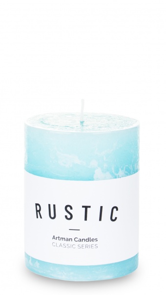 Turquoise pl candle k rustic small roller fi7